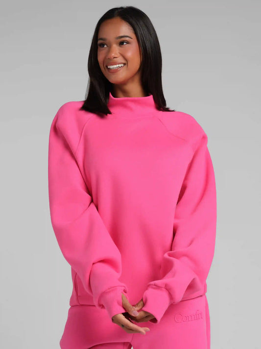 Basic Mock Neck Sweatshirt