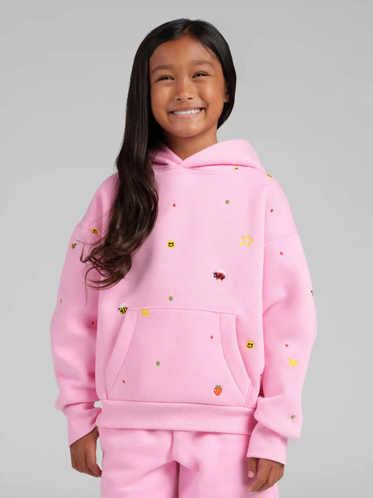 Varsity Kids Allover Embroidered Hoodie