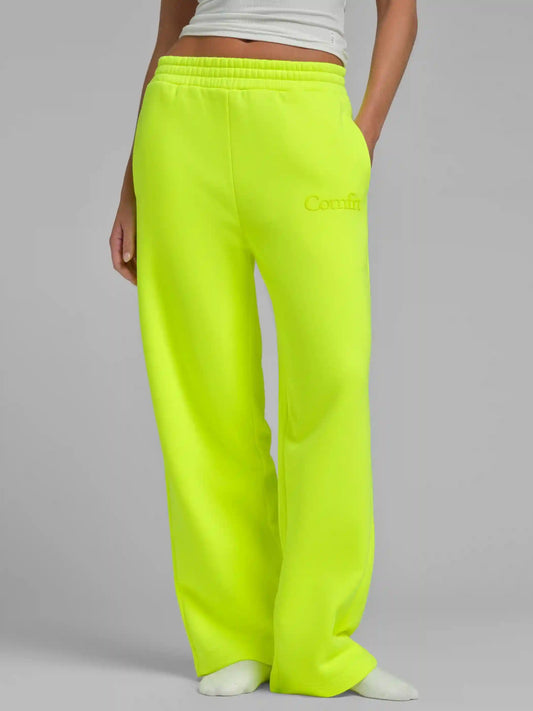 Neon Minimalist Straight Leg Sweatpants