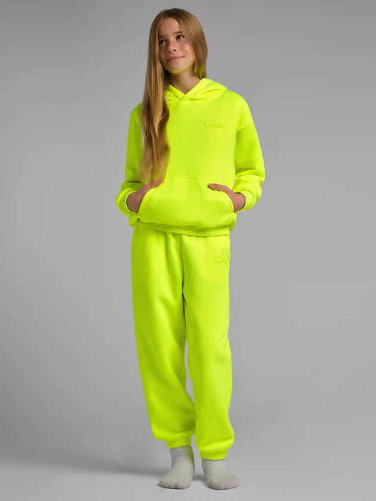 Neon Minimalist Kids Hoodie
