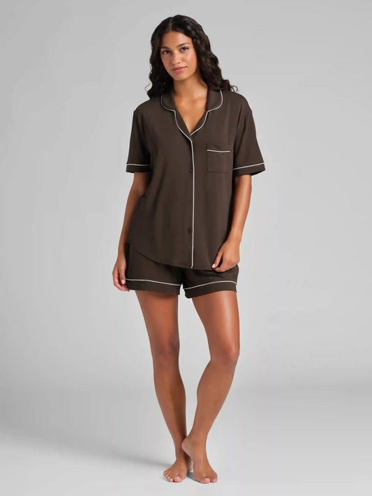 Luna Lounge Short Sleeve Short PJ Set