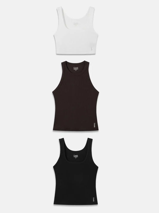 Rib Contour Tank 3-Pack
