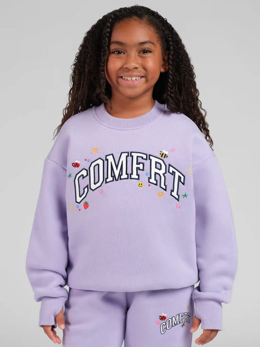 Varsity Kids Applique Crew