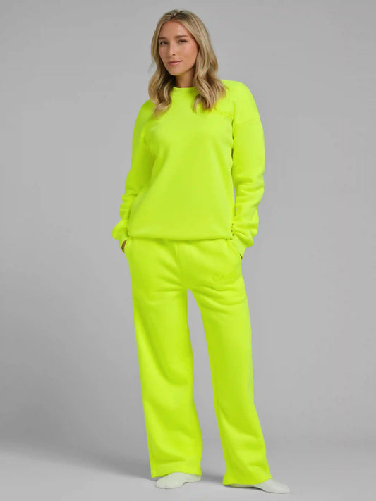 Neon Minimalist Straight Leg Sweatpants