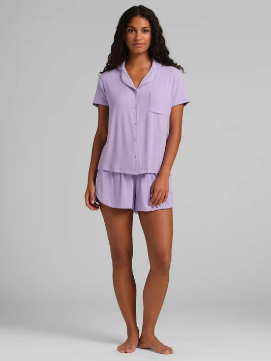 Slinky Rib Short Sleeve PJ Set